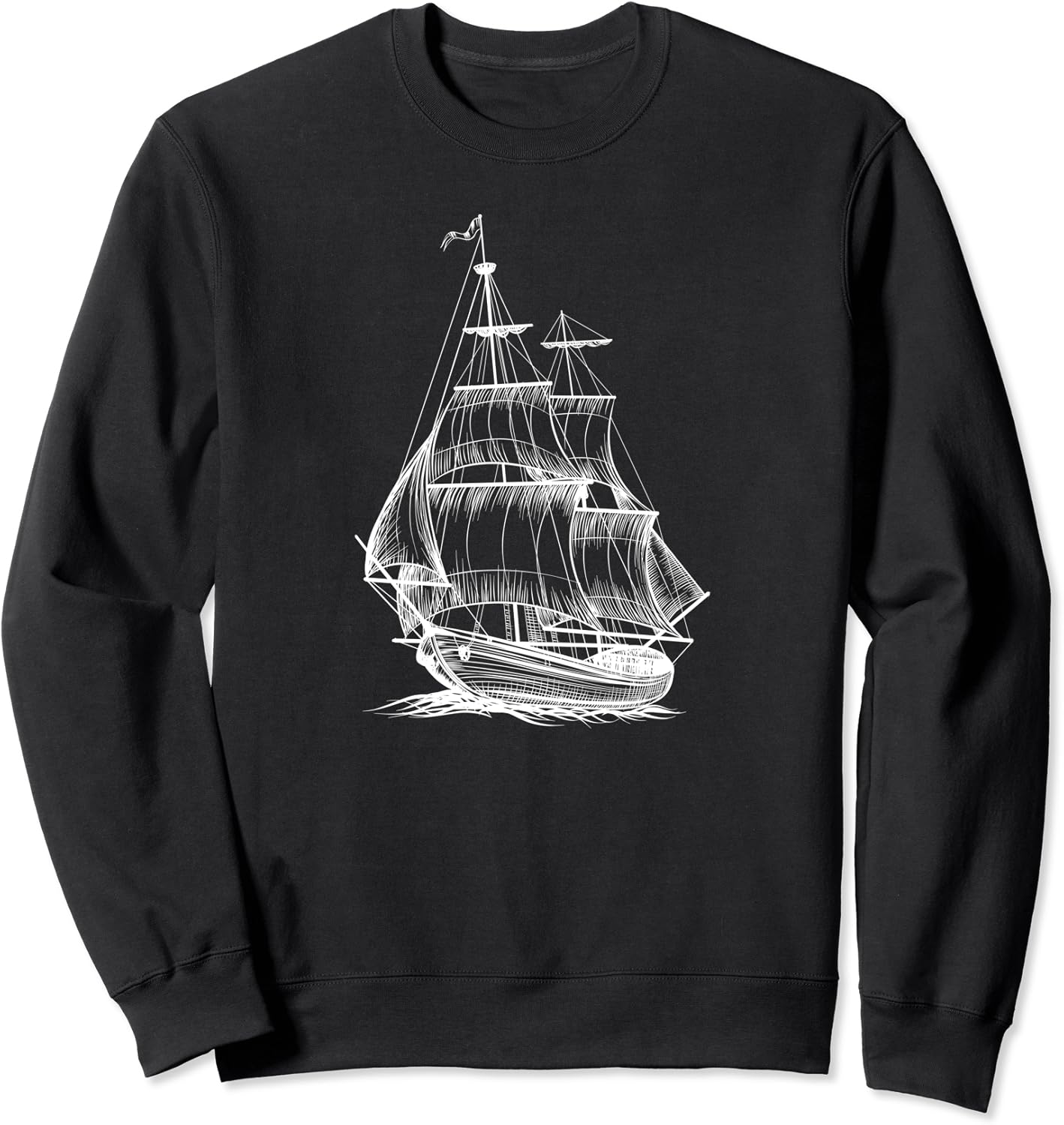 Vintage Sailing Ship Gift Classic Old sailboat Ship Sweatshirt Amazon